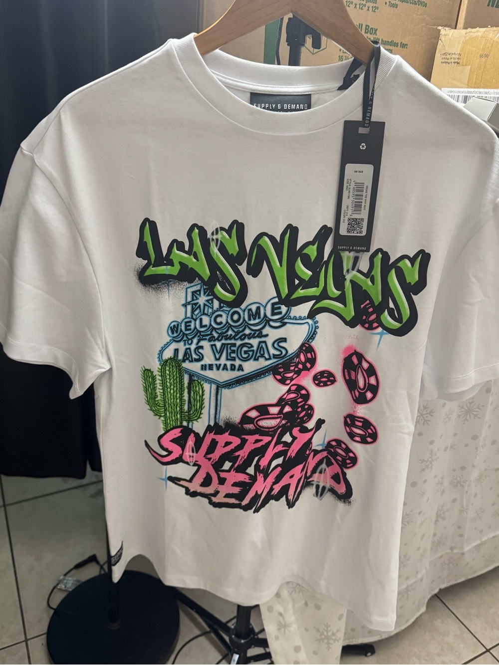 Supply & Demand white Short-Sleeve Graphic Tee